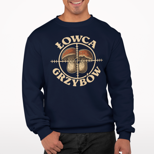 Męska bluza dla grzybiarza Łowca Grzybów 18