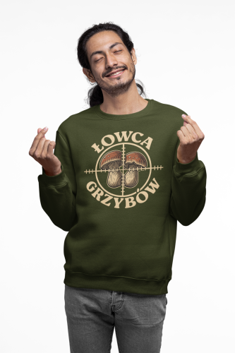 Męska bluza dla grzybiarza Łowca Grzybów 23
