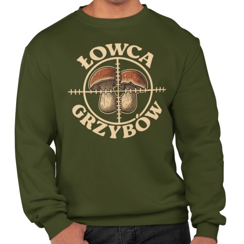Męska bluza dla grzybiarza Łowca Grzybów 19