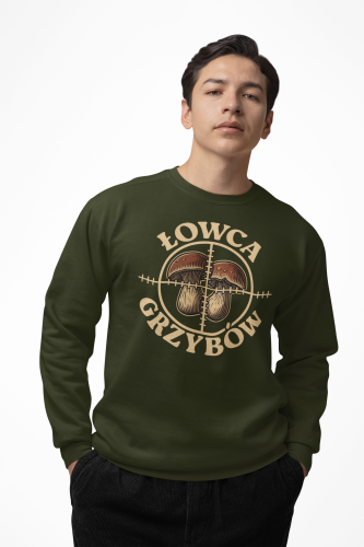 Męska bluza dla grzybiarza Łowca Grzybów 22