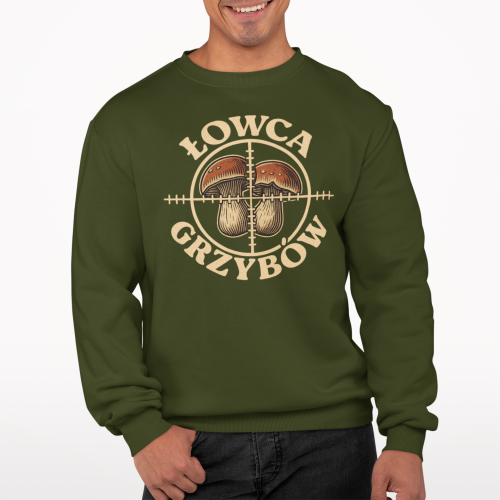 Męska bluza dla grzybiarza Łowca Grzybów 24