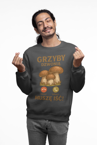 Męska bluza dla grzybiarza Grzyby Dzwonią 4