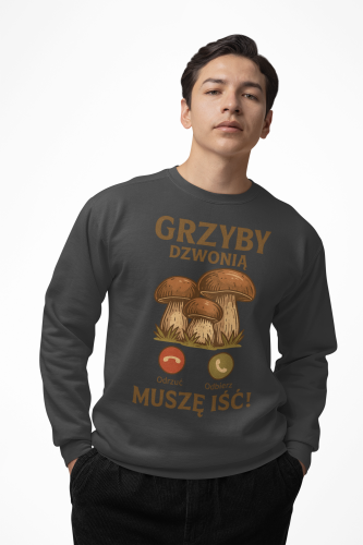 Męska bluza dla grzybiarza Grzyby Dzwonią 6