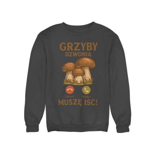Męska bluza dla grzybiarza Grzyby Dzwonią 3