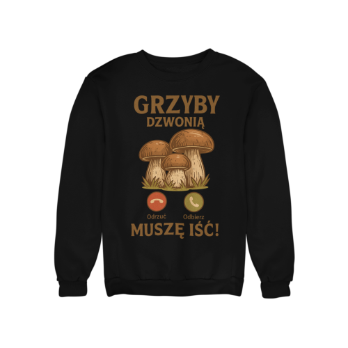 Męska bluza dla grzybiarza Grzyby Dzwonią 9