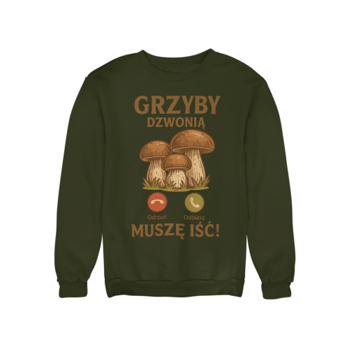 Męska bluza dla grzybiarza Grzyby Dzwonią 15
