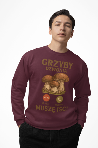 Męska bluza dla grzybiarza Grzyby Dzwonią 22