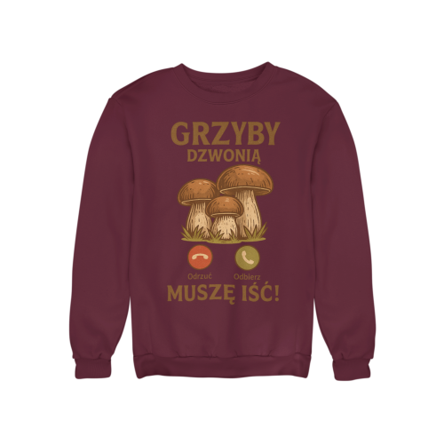 Męska bluza dla grzybiarza Grzyby Dzwonią 21