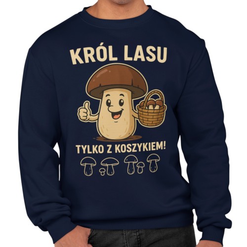Męska bluza dla grzybiarza Król Lasu