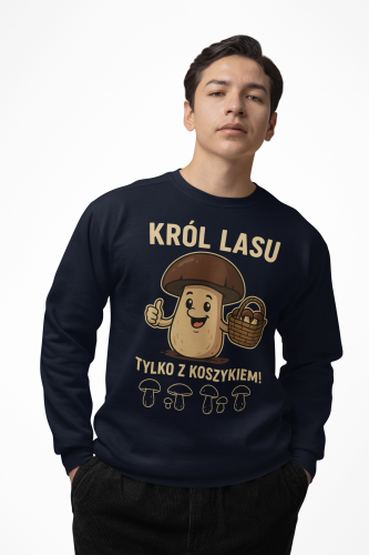 Męska bluza dla grzybiarza Król Lasu 5