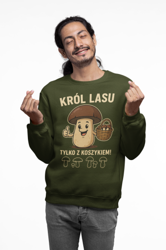 Męska bluza dla grzybiarza Król Lasu 10