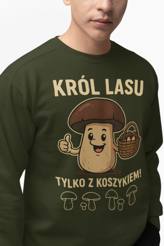 Męska bluza dla grzybiarza Król Lasu 8