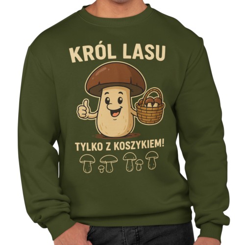 Męska bluza dla grzybiarza Król Lasu 7