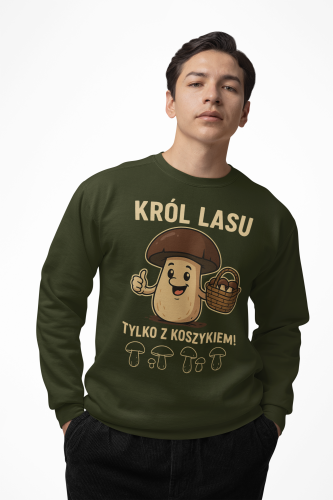 Męska bluza dla grzybiarza Król Lasu 9