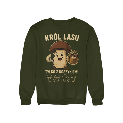 Męska bluza dla grzybiarza Król Lasu 11