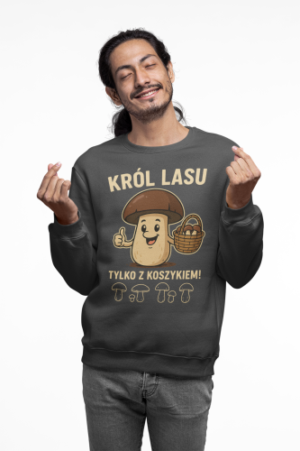 Męska bluza dla grzybiarza Król Lasu 16