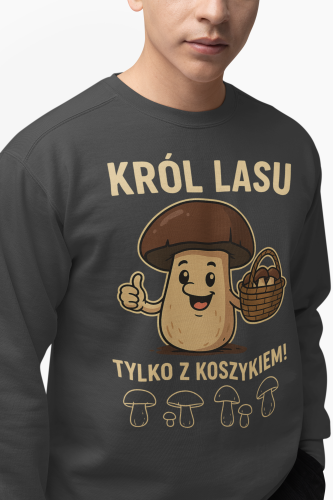 Męska bluza dla grzybiarza Król Lasu 14