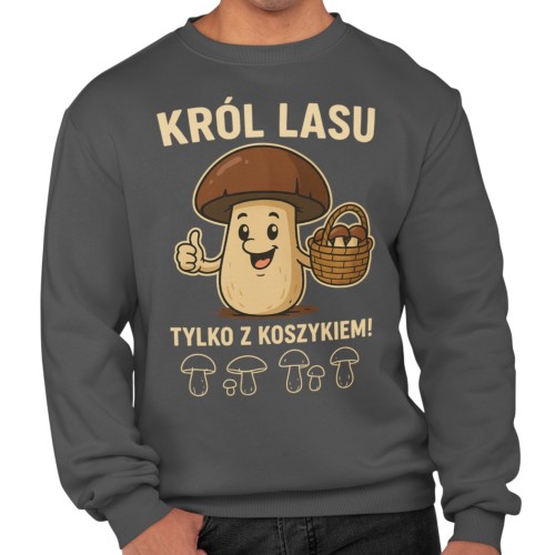 Męska bluza dla grzybiarza Król Lasu 13