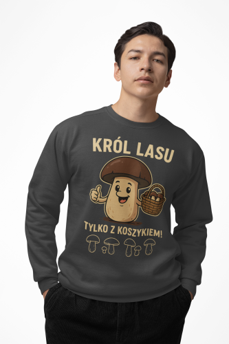 Męska bluza dla grzybiarza Król Lasu 17