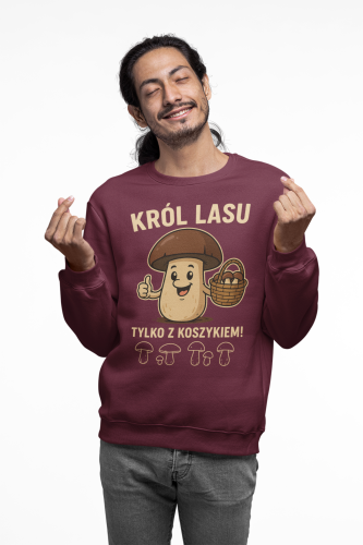 Męska bluza dla grzybiarza Król Lasu 22