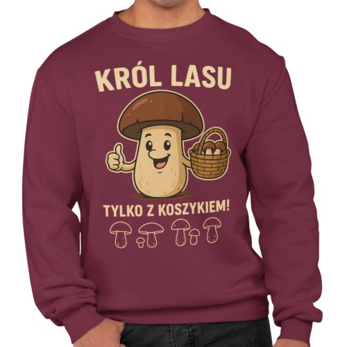 Męska bluza dla grzybiarza Król Lasu 19