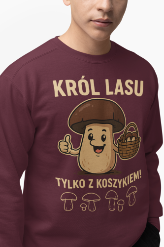 Męska bluza dla grzybiarza Król Lasu 20