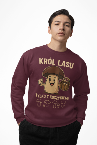 Męska bluza dla grzybiarza Król Lasu 23