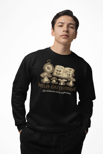 Męska bluza dla grzybiarza Misja Grzybobranie 6