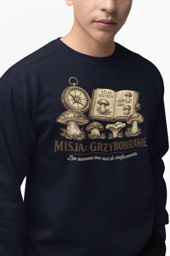 Męska bluza dla grzybiarza Misja Grzybobranie 16