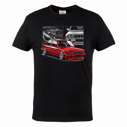 MĘSKA PIŻAMA Z NADRUKIEM NA PREZENT BMW E30 M3 MOTO223 2
