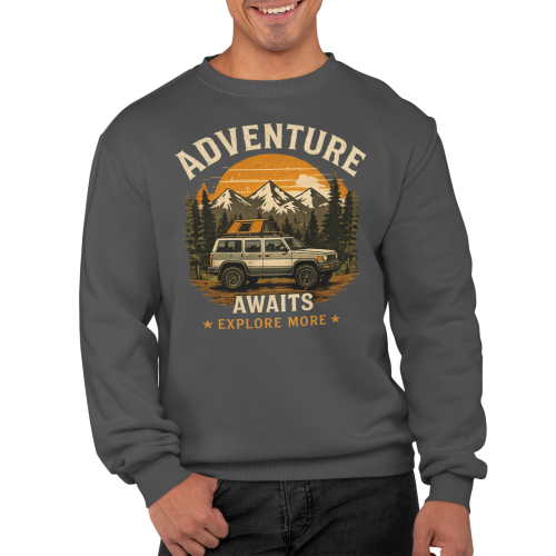 Męska bluza Adventure Awaits – podróże góry wyprawy 6