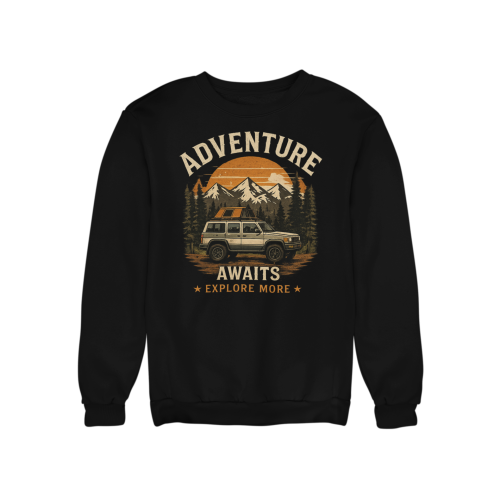 Męska bluza Adventure Awaits – podróże góry wyprawy 8