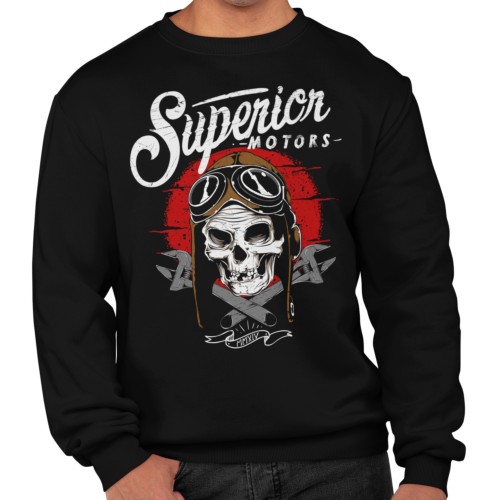Męska bluza motocyklowa Superior Motors – czaszka biker