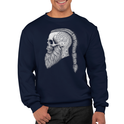 Bluza męska Wiking Viking Valhalla – nordycka czaszka 3