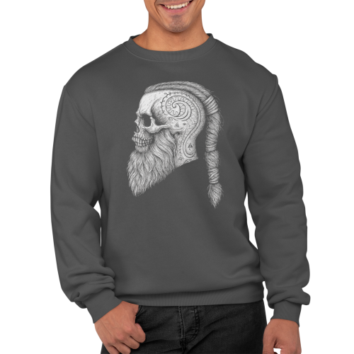 Bluza męska Wiking Viking Valhalla – nordycka czaszka 6