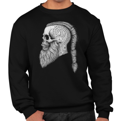 Bluza męska Wiking Viking Valhalla – nordycka czaszka 7