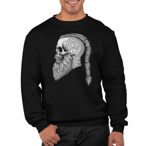 Bluza męska Wiking Viking Valhalla – nordycka czaszka 9