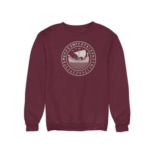 Bluza męska Wiking Viking Valhalla – statek Drakkar i runy 8