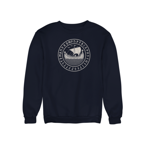 Bluza męska Wiking Viking Valhalla – statek Drakkar i runy 14