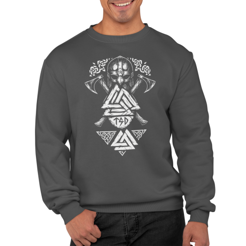 Bluza męska Wiking Viking Valhalla – hełm topory Valknut 6