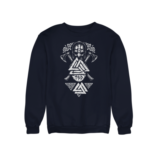 Bluza męska Wiking Viking Valhalla – hełm topory Valknut 8