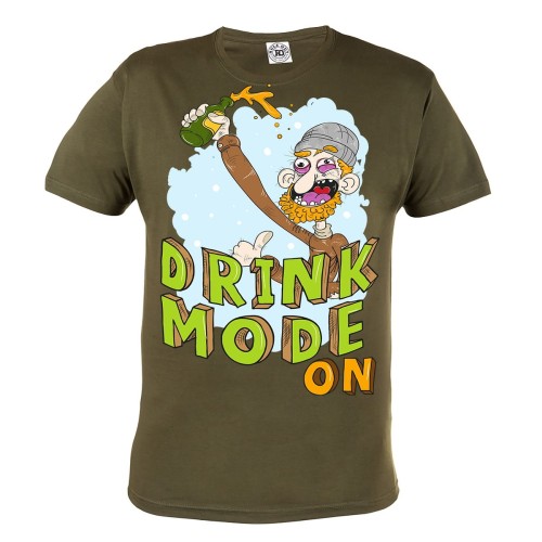 KOSZULKA ŚMIESZNE DRINK MODE ON 4