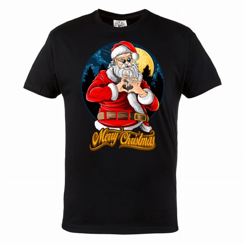 MĘSKA KOSZULKA ŚWIĄTECZNA Z NADRUKIEM MERRY CHRISTMAS MIKOŁAJ 97