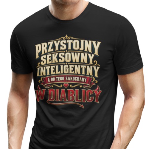 Koszulka męska na Dzień Chłopaka Przystojny Seksowny Inteligentny 3