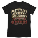 Koszulka męska na Dzień Chłopaka Przystojny Seksowny Inteligentny