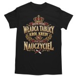 Koszulka Męska Nauczyciel Mistrz Wiedzy Prezent na Dzień Nauczyciela
