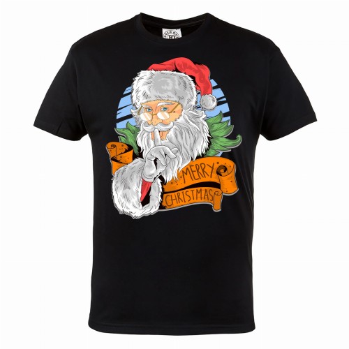 MĘSKA KOSZULKA ŚWIĄTECZNA Z NADRUKIEM MERRY CHRISTMAS 111