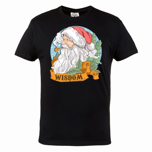 MĘSKA KOSZULKA ŚWIĄTECZNA Z NADRUKIEM ŚWIĘTY MIKOŁAJ CHOINKI 112