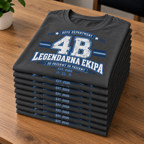 Zestaw 10 Personalizowanych Koszulek Na Dzień Chłopaka dla Klasy - Twoja Klasa Legendarna Ekipa 9