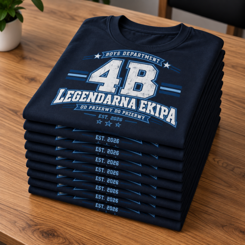 Zestaw 10 Personalizowanych Koszulek Na Dzień Chłopaka dla Klasy - Twoja Klasa Legendarna Ekipa 5